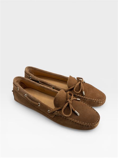 Scarpe da donna mocassini in suede cuoio con lacci IL LACCIO | 6026CAMOSCIOCUOIO